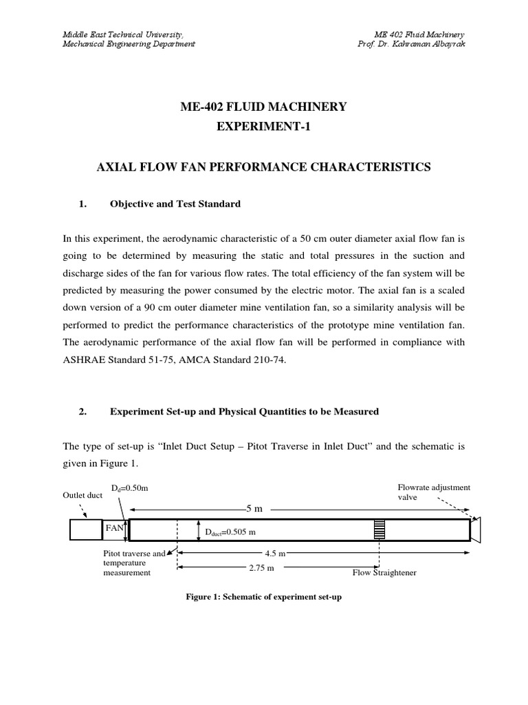 Axial Flow Fan Performance Analysis | PDF | Mechanical Fan | Flow ...