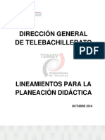 Lineamientos Para La Planeación Didáctica. Publicados Web