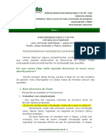 Discursivas para o Tce-Pr - Estudo Do Parecer