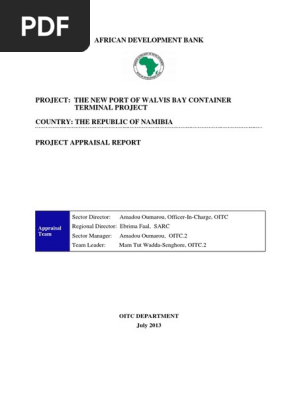 Namibia The New Port Of Walvis Bay Container Terminal Project