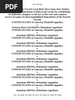 United States v. Patricia Dawn Glosson, United States of America v. Jonathan Idema, United States of America v. Jonathan Idema, United States of America v. Jonathan Idema, United States of America v. Jonathan Idema, United States of America v. Jonathan Idema, United States of America v. Jonathan Idema, United States of America v. Jonathan Idema, United States of America v. Jonathan Idema, 83 F.3d 416, 4th Cir. (1996)