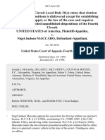 United States v. Nigel Judson MacCado, 99 F.3d 1132, 4th Cir. (1996)