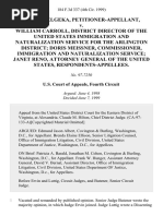 Besnik Selgeka v. William Carroll, District Director of the United States Immigration and Naturalization Service for the Arlington District Doris Meissner, Commissioner, Immigration and Naturalization Service Janet Reno, Attorney General of the United States, 184 F.3d 337, 4th Cir. (1999)