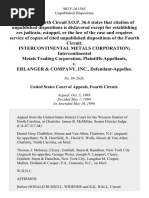 Intercontinental Metals Corporation Intercontinental Metals Trading Corporation v. Erlanger & Company, Inc., 902 F.2d 1565, 4th Cir. (1990)