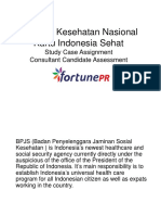 Jaminan Kesehatan Nasional Kartu Indonesia Sehat: Study Case Assignment Consultant Candidate Assessment