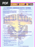 Download LA OCOMPUESTA  SUBORDINADA ADJETIVA Y ADVERBIAL  by AMPUERO SN32122397 doc pdf