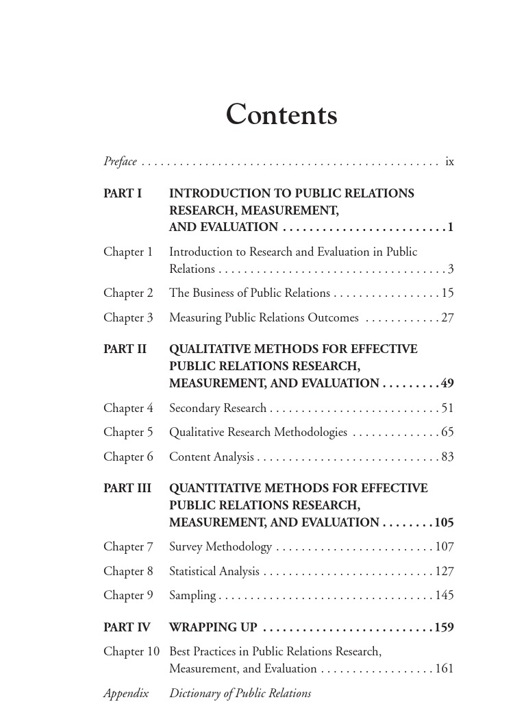 A Practitioner S Guide To Public Relations Research