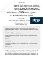 Darold Donnell Taylor v. P.L. Huffman, 19 F.3d 1430, 4th Cir. (1994)