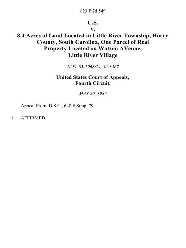 Where Is Little River In Horry County Sc