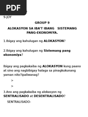Kahulugan Ng Tradisyunal Na Sistemang Pang Ekonomiya