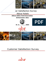 Customer Satisfaction Survey Results for Attica Hotels