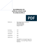 Handbook On Application For Water Supply