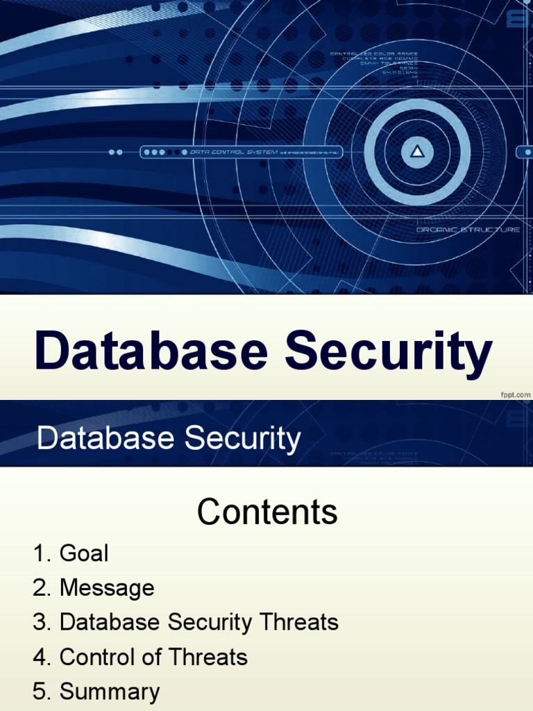 what is database security explain database security threats