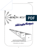 Add Math Comman Mistakes - STUDENTS PDF