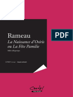 RAMEAU, La Naissance D'osiris - Français Modernisé - PHILIDOR-CMBV
