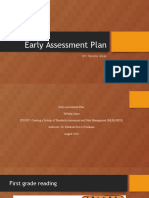 Edu 597 Early Assessment Plan