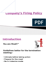 HRM-Company's Firing Policy-Grp 5