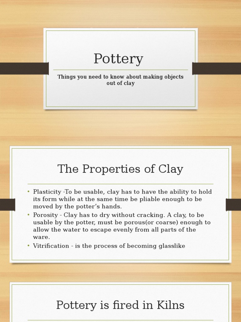 Pottery Basics PDF Pottery Ceramics