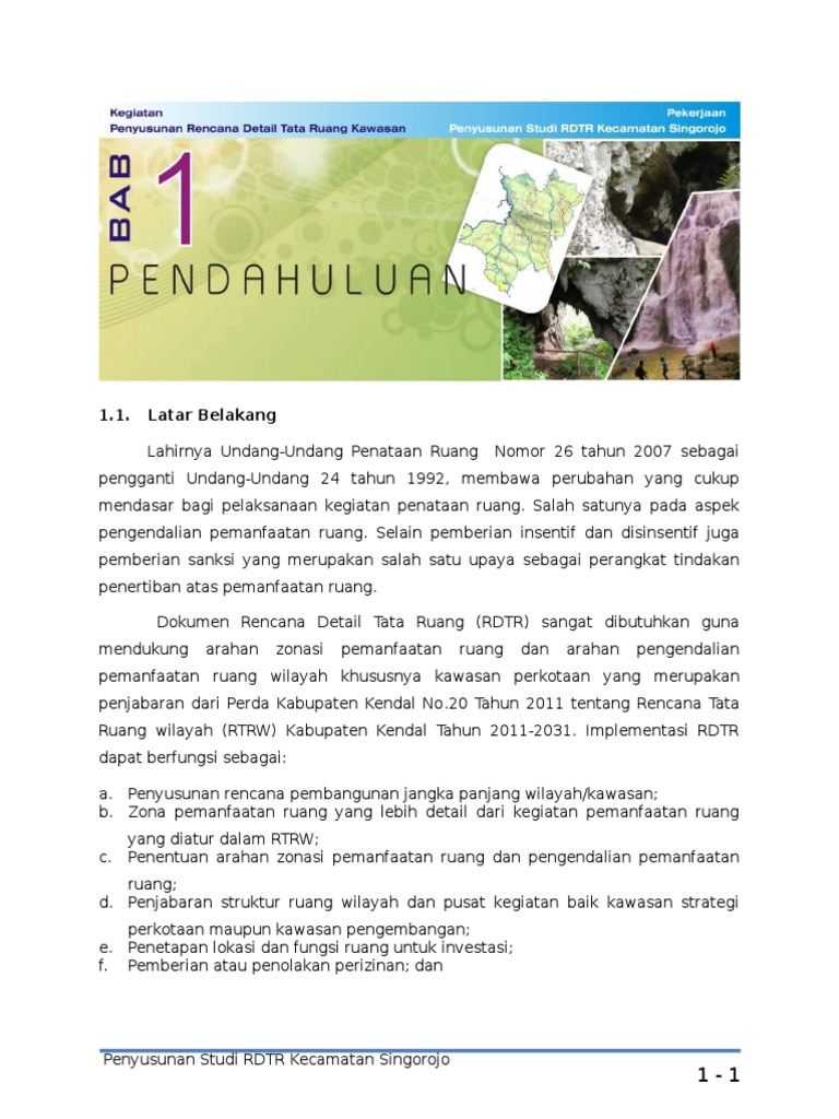 Bab 1 Pendahuluan LAPORAN ANTARA RDTR
