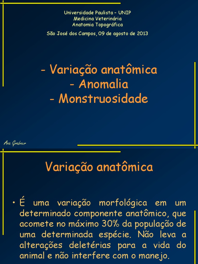 Variações Anatômicas: Definições e Exemplos de Variação Anatômica ...