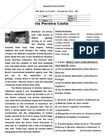 2 Anos 2 Bim Teste de Ingles Com Interpretacao de Texto