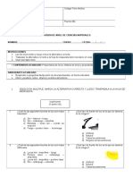 Prueba de Nivel Ciencias Naturales 3