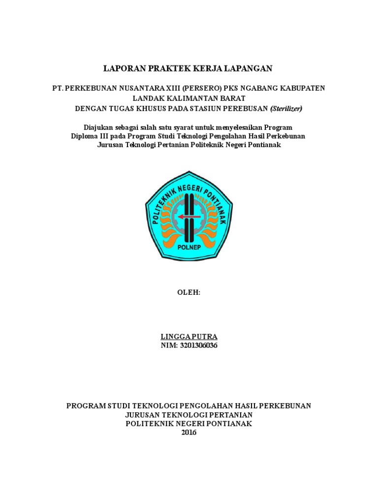 Cover Laporan Pkl