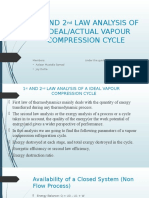 First and Secoond Law Analysis of A Domestic