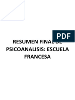 Resumen Psicoanalisis-Escuela Francesa