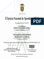 Certificado Sena