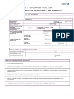 Formulario postulación programa desarrollo proveedores etapa diagnóstico