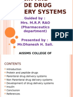 Protein and Peptide Drug Delivery Systems