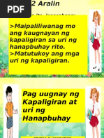 Yunit 2 Aralin 1 Pag Uugnay Ng Kapaligiran at Uri Ng Hanapbuhay