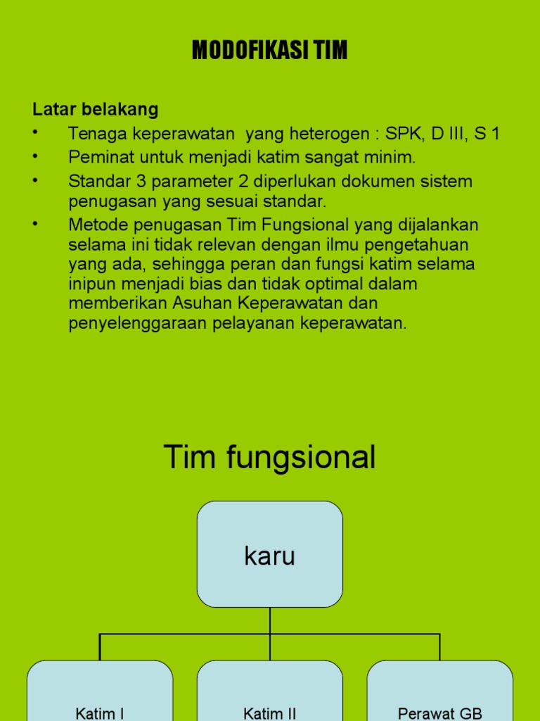 Metode Tim dalam Asuhan Keperawatan | PDF | Karier & Perkembangan