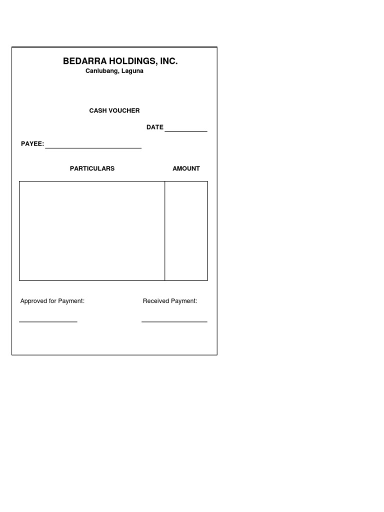 Petty Cash Voucher | PDF