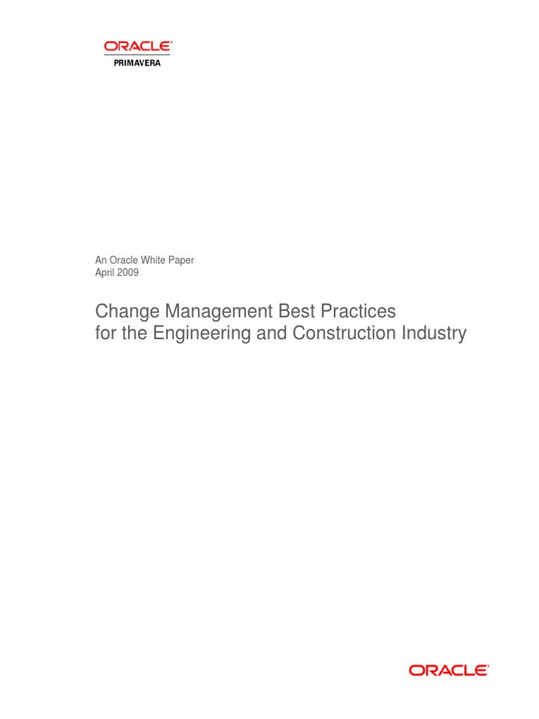 Change Management in Construction | PDF