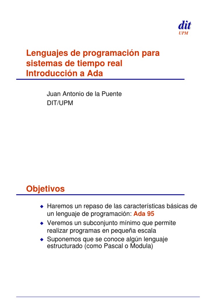 Ada | Descargar gratis PDF | Compilador | Lenguaje de programación