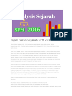 Tajuk Fokus Sejarah Spm 2016