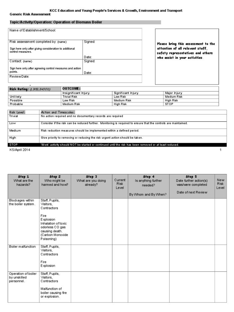 Biomass Boiler Risk Assessment NP PDF