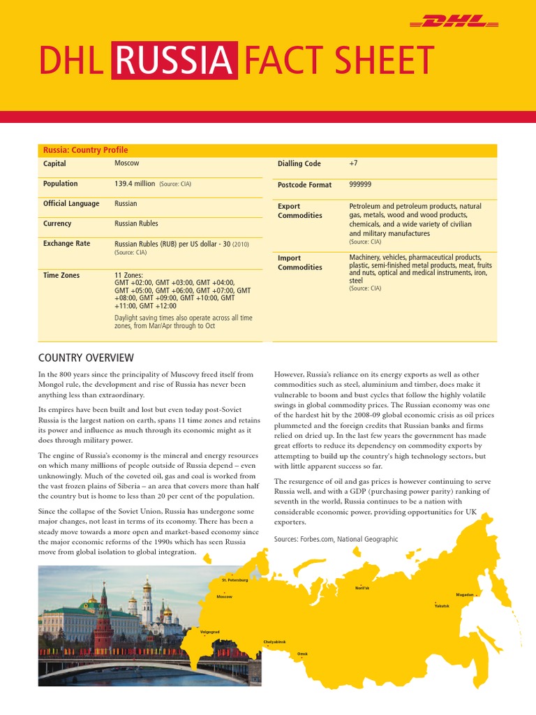 DHLRussiaFactSheet.pdf Trade Economies Free 30day Trial Scribd