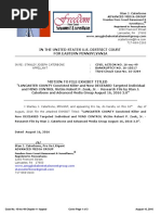 Case 16-Mc-49 EXHIBIT Re LANCASTER COUNTY Convicted Killer and Now DECEASED Targeted Individual and MIND CONTROL Victim Robert P. Zook, Jr. - Research File by Stan J. Caterbone and Advanced Media Group August 16, 2016 2.0