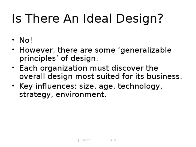 Is There An Ideal Design | PDF