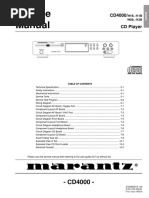 Marantz CD4000 PDF