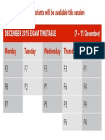 Exam Timetable Dec 2015 PDF
