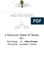 metal stud partition presentation