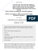 Robert Clinton Gearheart v. Nixon Alvin Rainey, Judge George Harris, Judge, 948 F.2d 1280, 4th Cir. (1991)