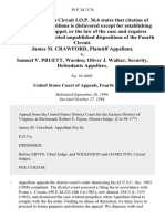 James M. Crawford v. Samuel v. Pruett, Warden Oliver J. Walker, Security, 39 F.3d 1176, 4th Cir. (1994)