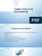 Analysing Forces in Equilibrium