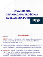 Nova Uredba o Naknadama Troskova Sluzbenog Putovanja PDF