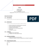 Program Report Template